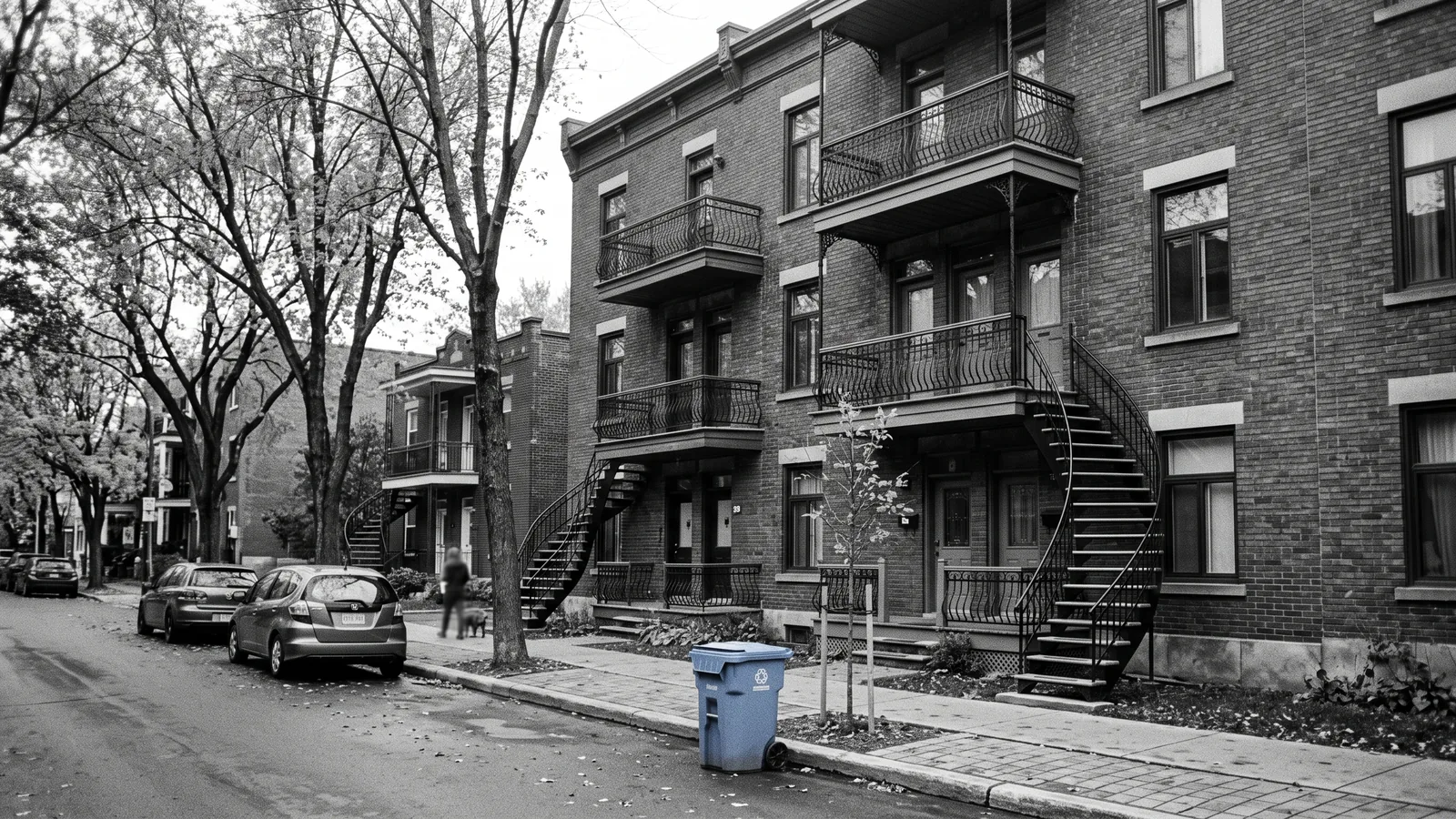 Propriétaire comparant des annonces de loyers pour estimer la valeur marchande d'un logement à Montréal.