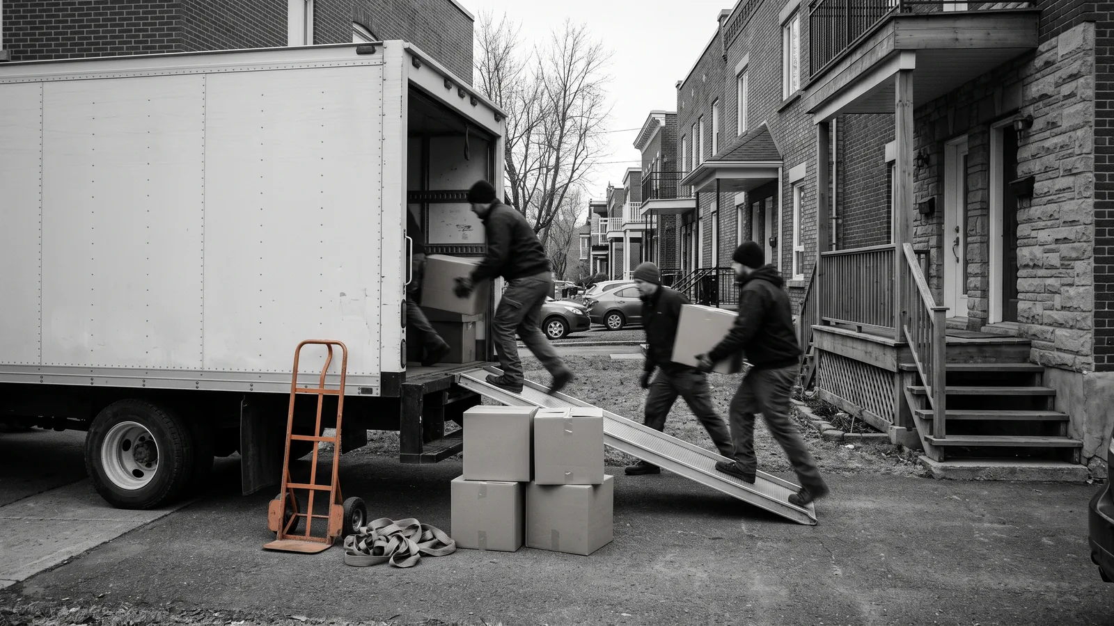 Camion de déménagement devant un duplex, nouveaux occupants : reprise de mauvaise foi.