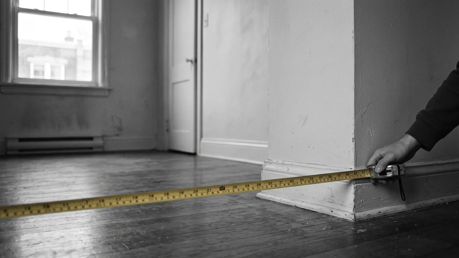 Chambre vide mesurée au ruban : bien préparer une reprise de logement au Québec.